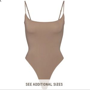 NWT SKIMS Cami Bodysuit with Snaps - Desert Color